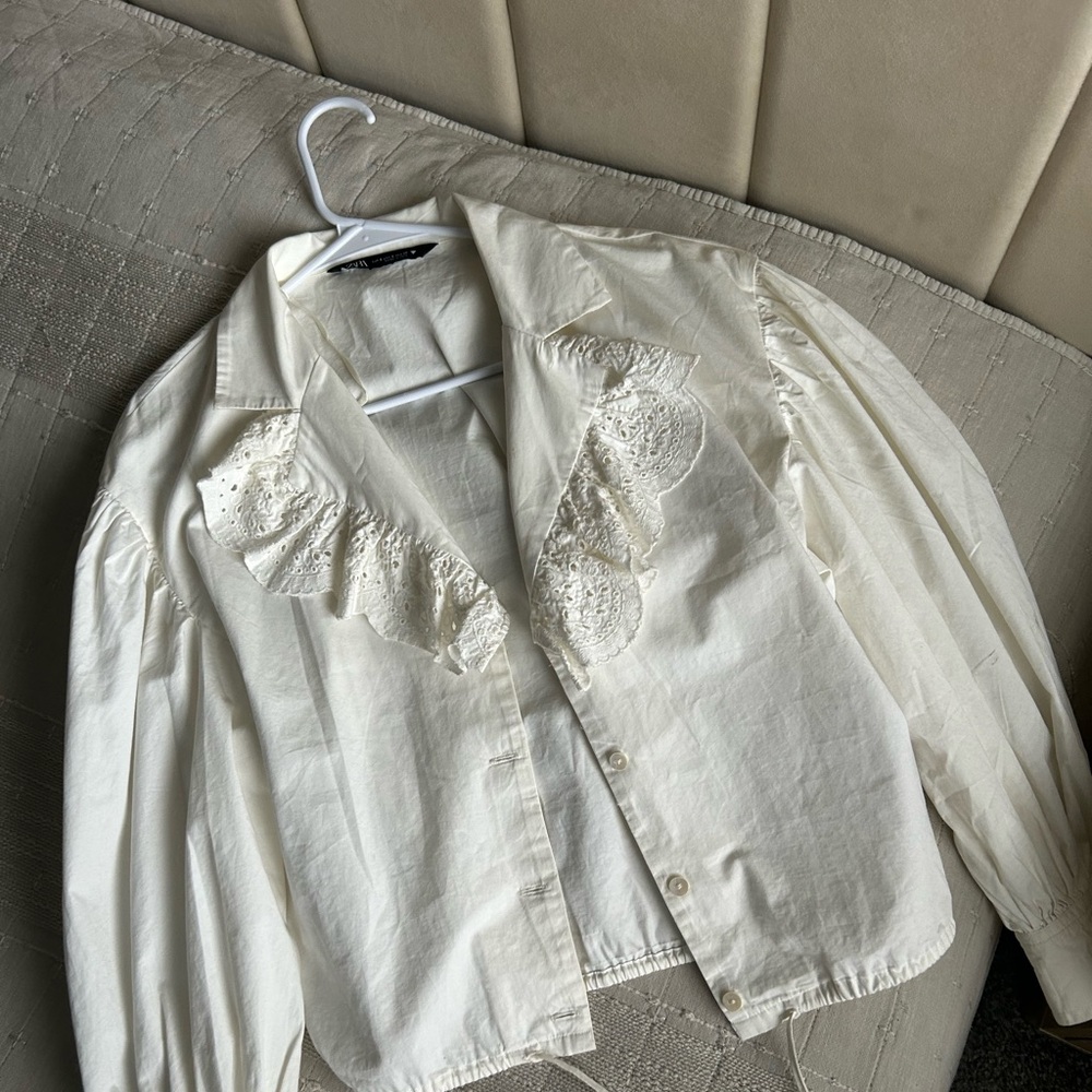 Zara Cream Blouse